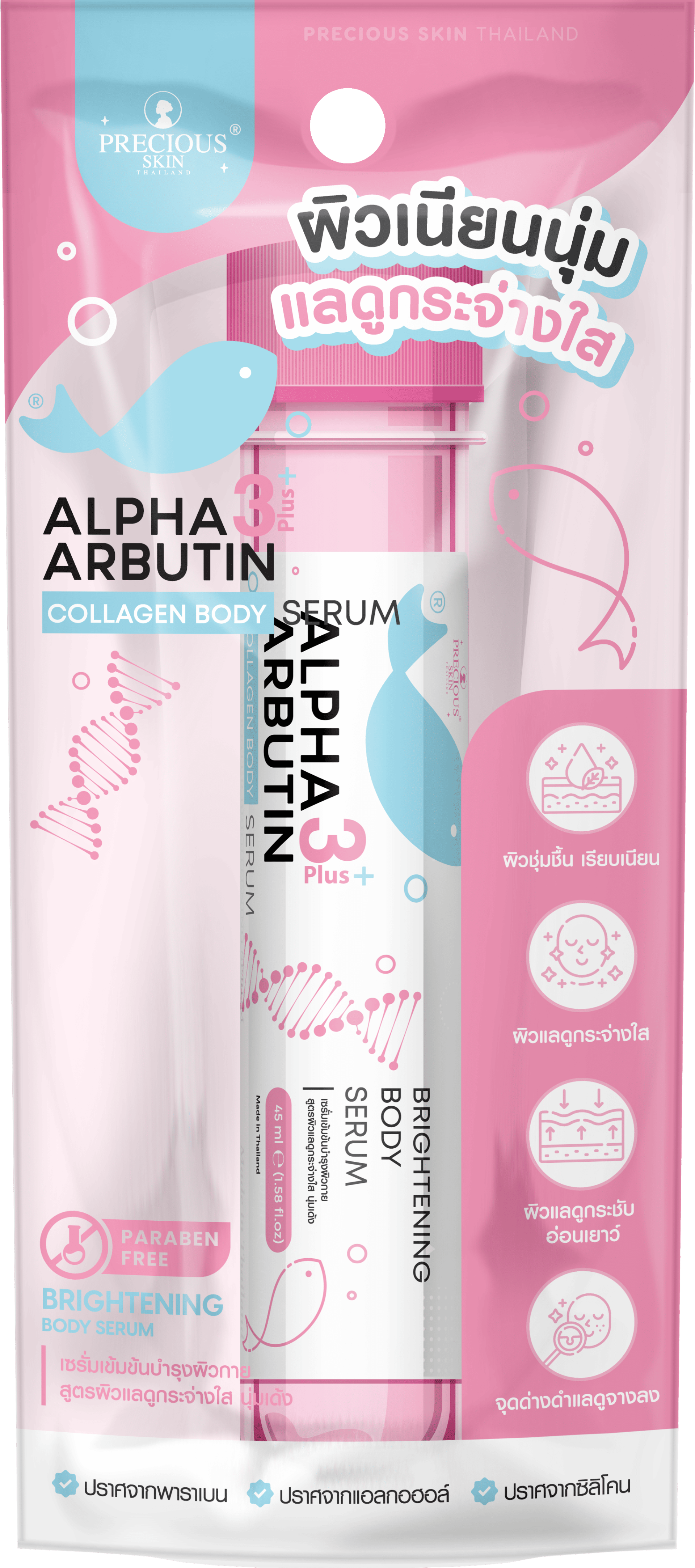 Precious skin: Alpha Arbutin series.
