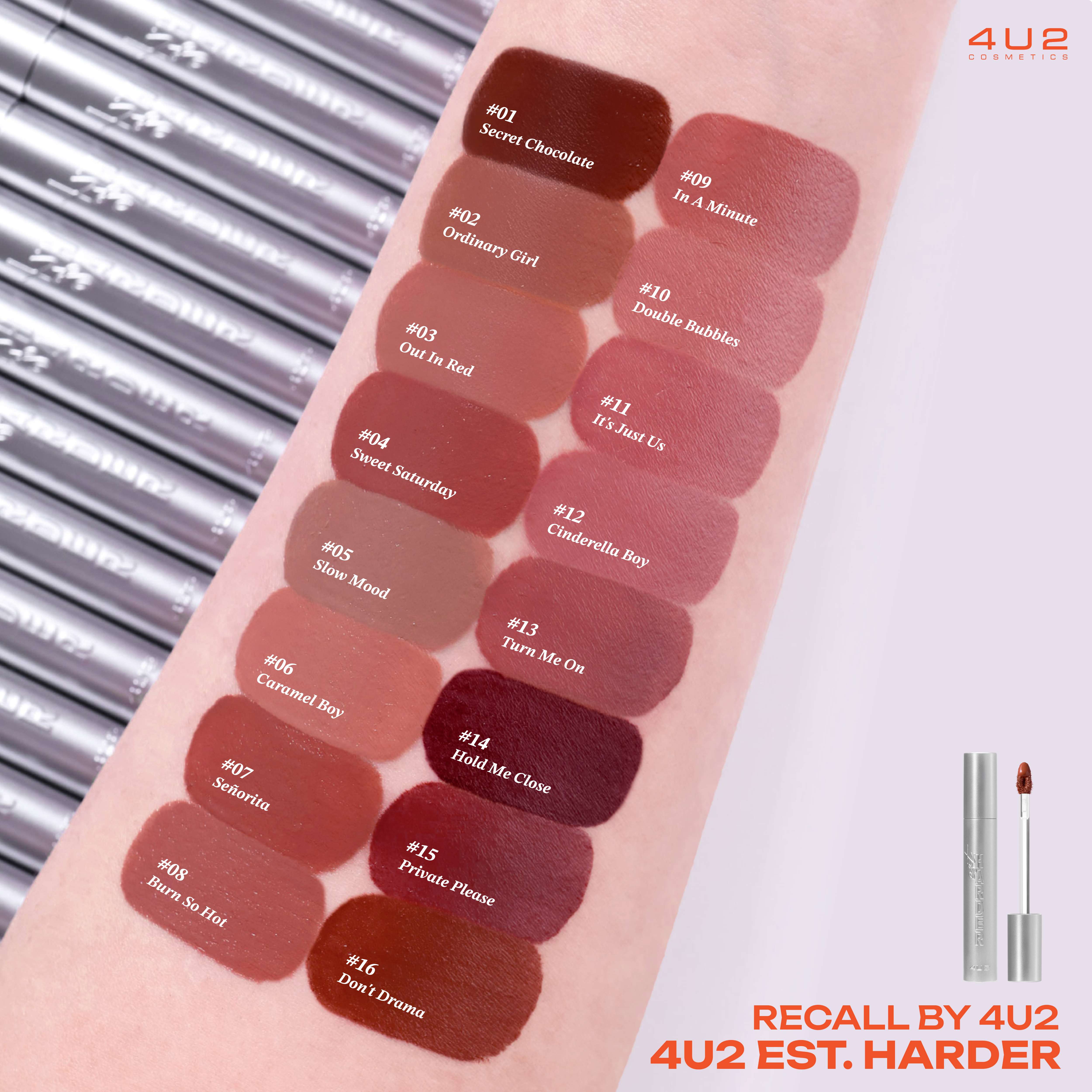 Official 4U2 EST.HARDER 16-shade swatch image
