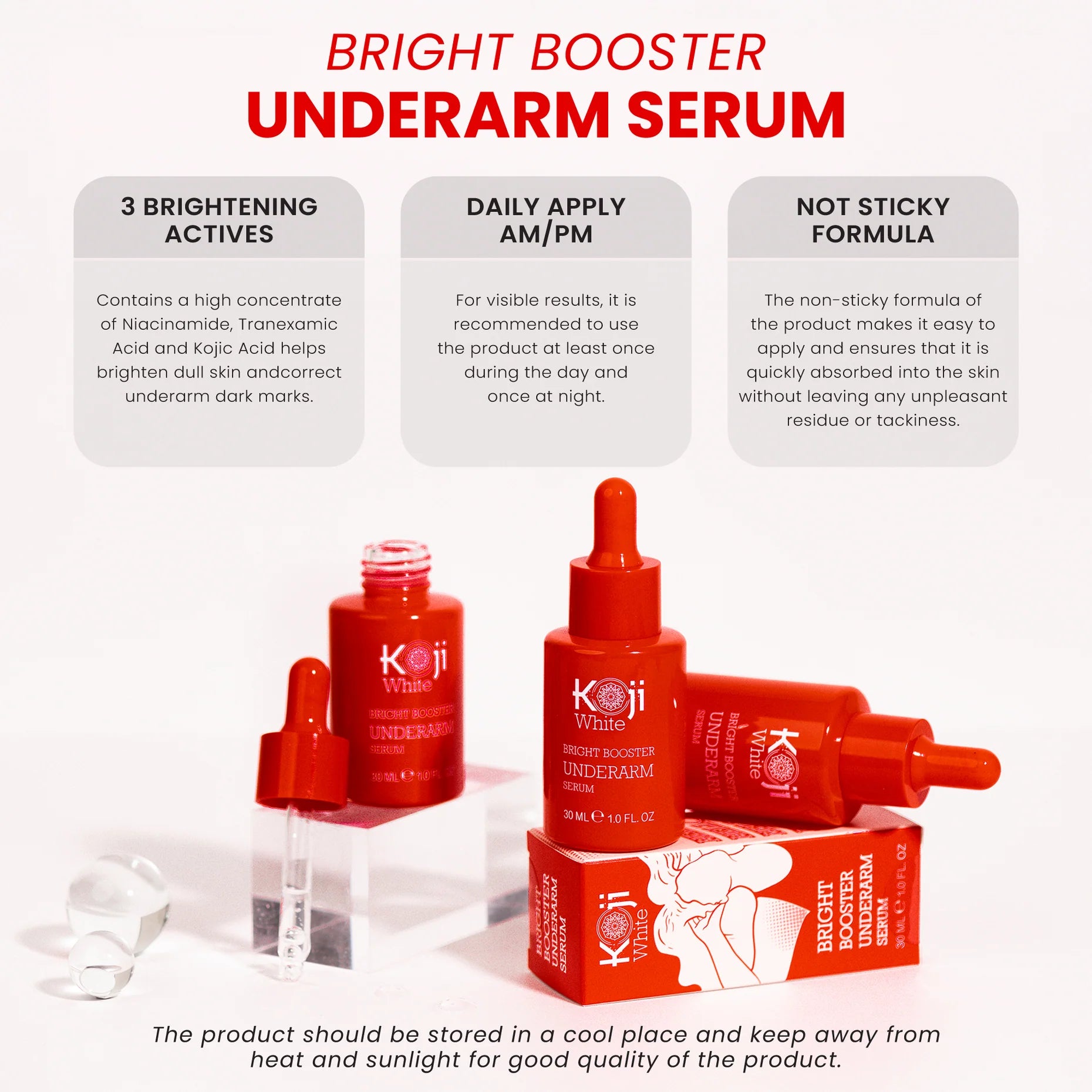 Koji White- Bright Booster Underarm Serum