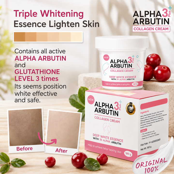 Precious Skin Alpha Arbutin 3 Plus Collagen Cream – 100g