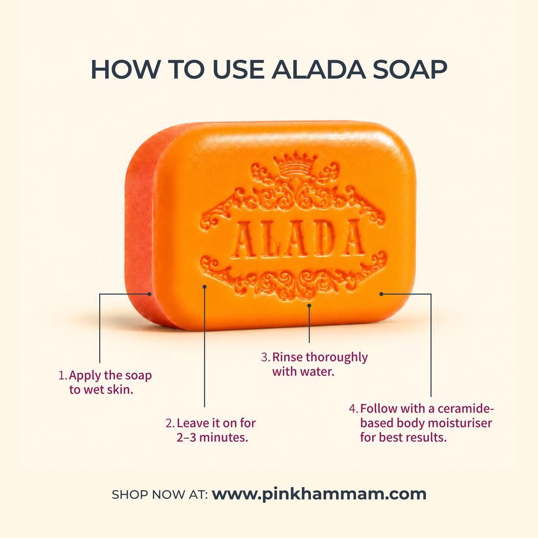 ALADA Whitening Authentic Herbal Thai Nourishing & Moisturizing Soap 160g