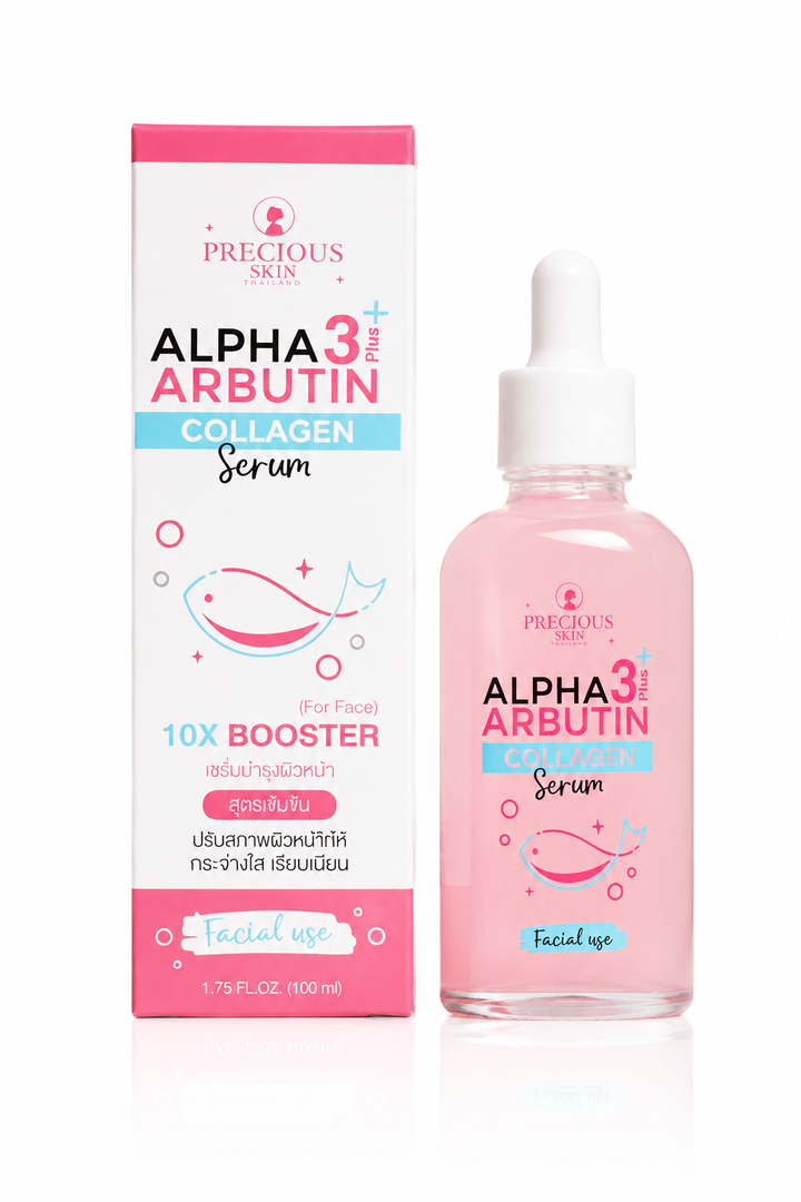 Alpha Arbutin 3+ Plus Collagen Whitening Facial Serum by Precious Skin