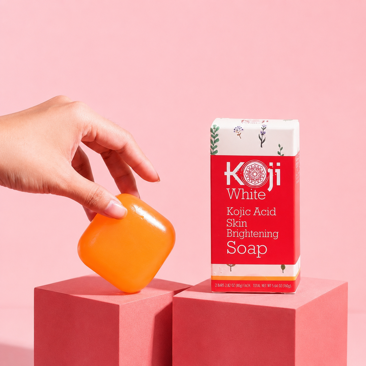 Pure Kojic Acid Skin Brightening Soap (2 Bars)