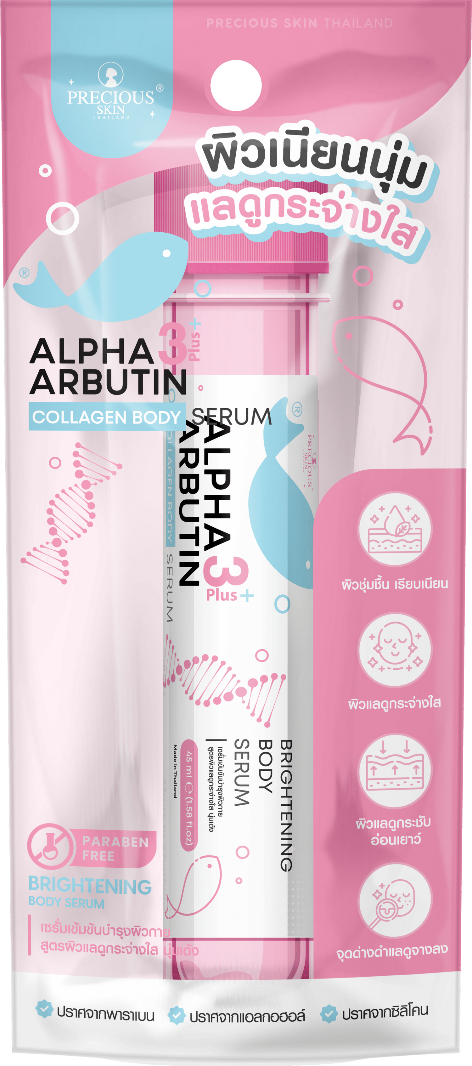 Precious skin: Alpha Arbutin series.