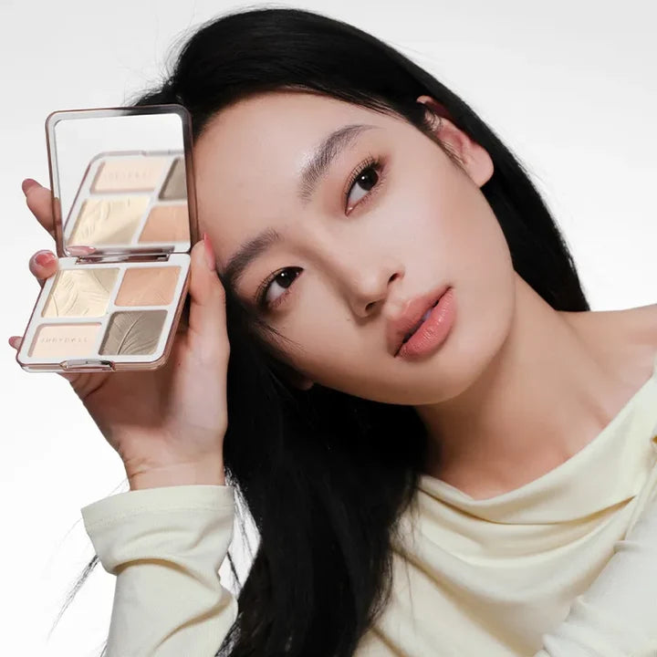 2 IN 1 Highlighter Contour Palette Judydoll