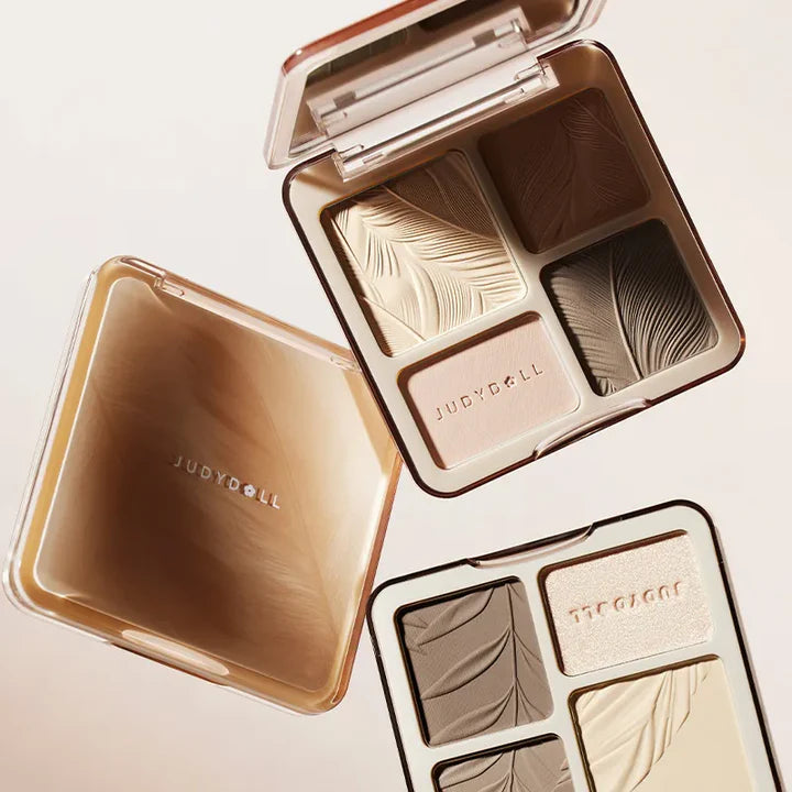 2 IN 1 Highlighter Contour Palette Judydoll