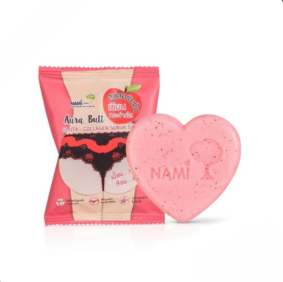 NAMI Aura Butt Gluta-Collagen Scrub Soap – 60g